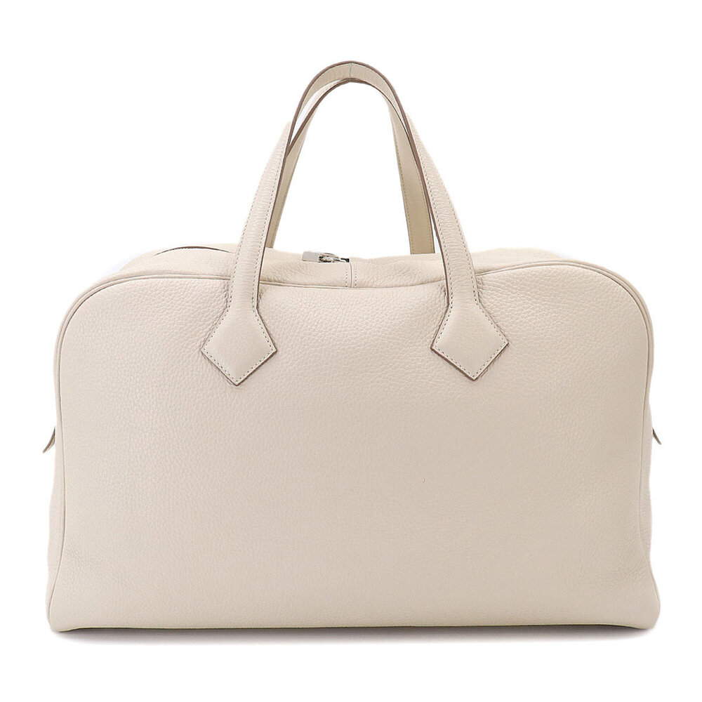 Victoria 43 Hermes HERMES Handbag Taurillon Clemence Leather Craie Silver Har... - Picture 3 of 9